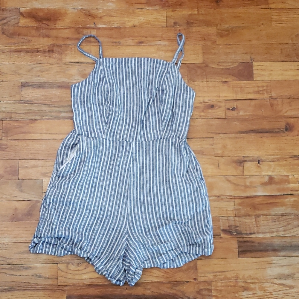 Old Navy striped romper, size M